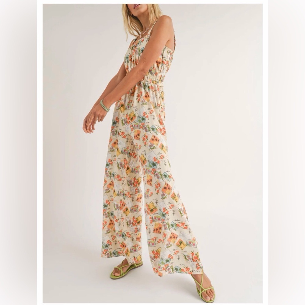 Sadie & Sage Greetings From Jumpsuit NWOT